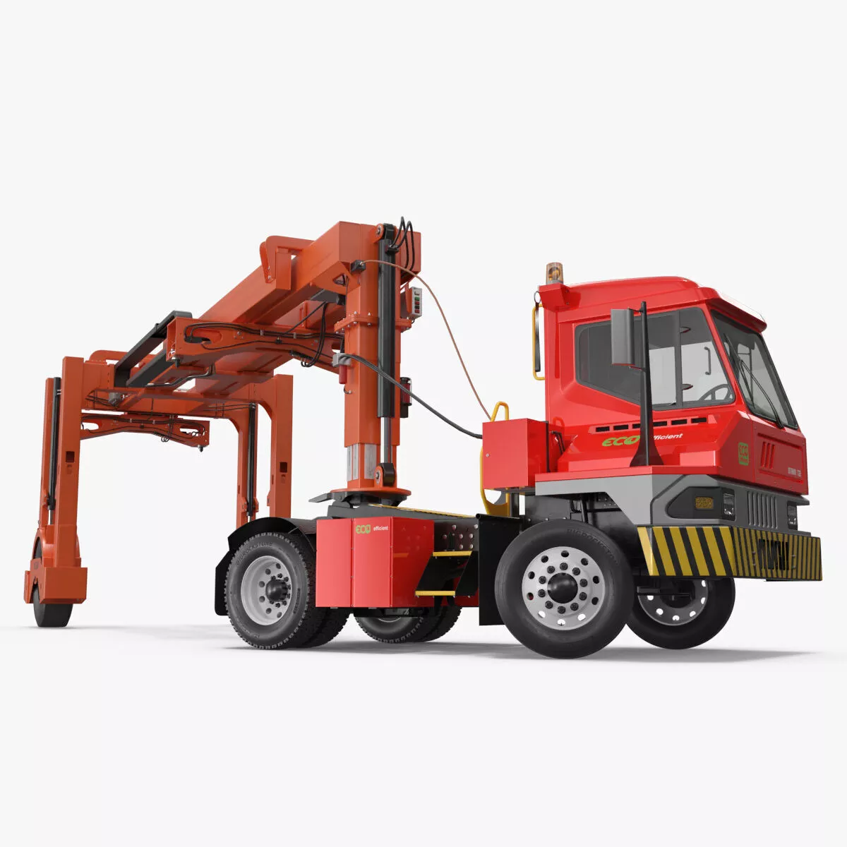 Ottawa T2E Terminal Carrier Truck Rigged 3D model