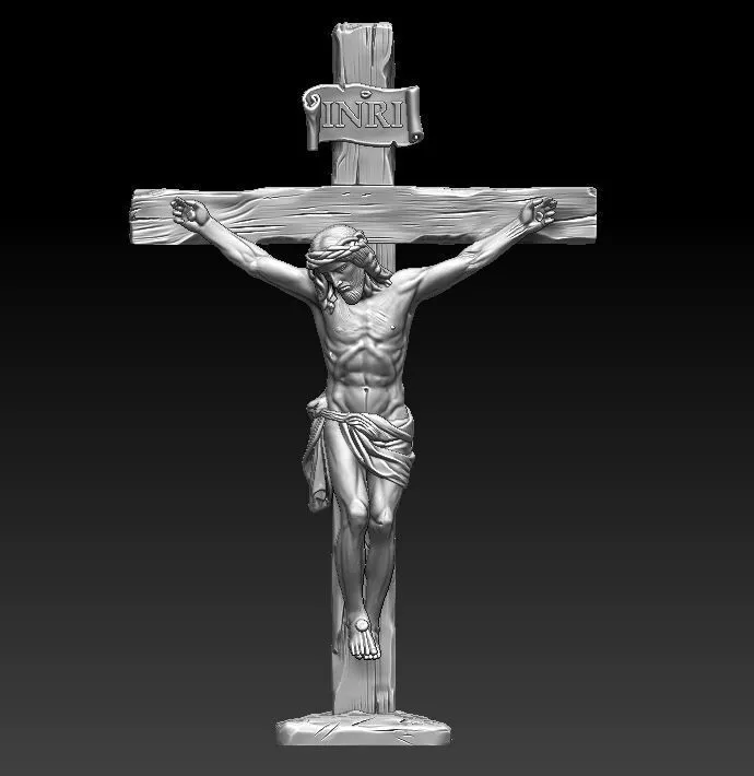 3D Model Sacred Heart Jesus Statue - Christ STL File for Casting 3D print model