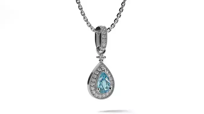 Skye Aquamarine Pendant