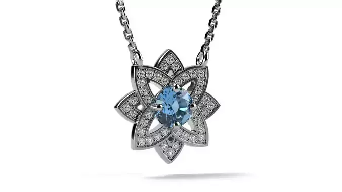 Lily Sapphire Pendant