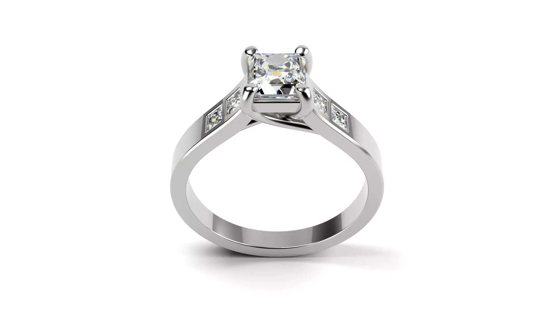 Trellis Engagement Ring 3D print model_0