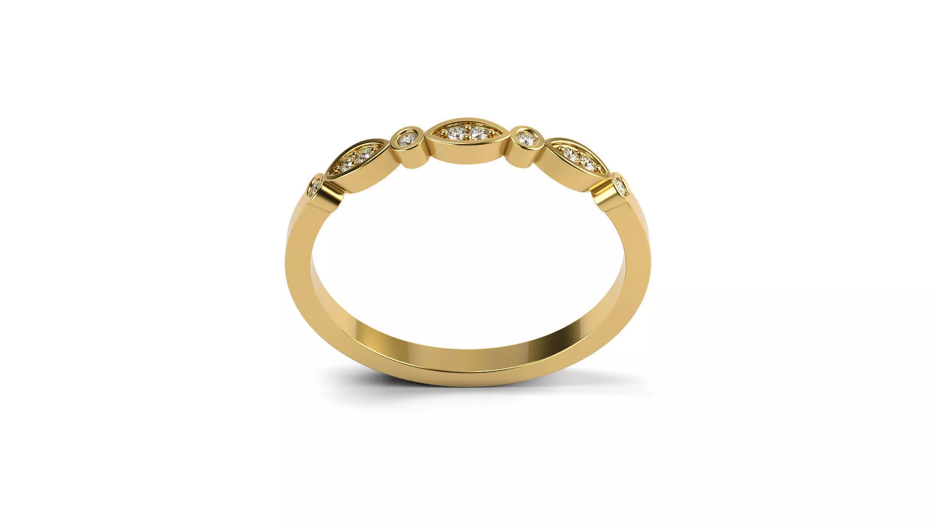 Eternity Engagement Ring 3D print model_0