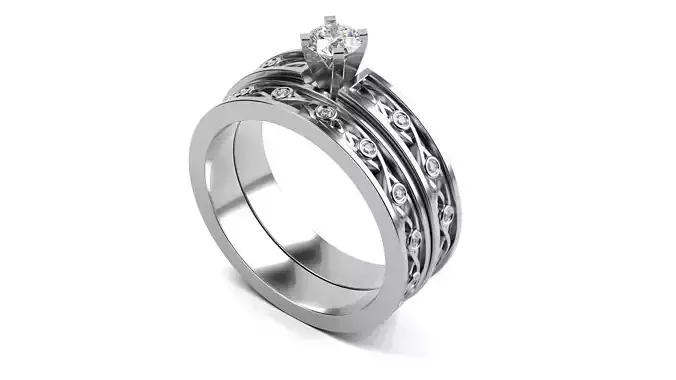 Celtic Knot Wedding Set 3D print model