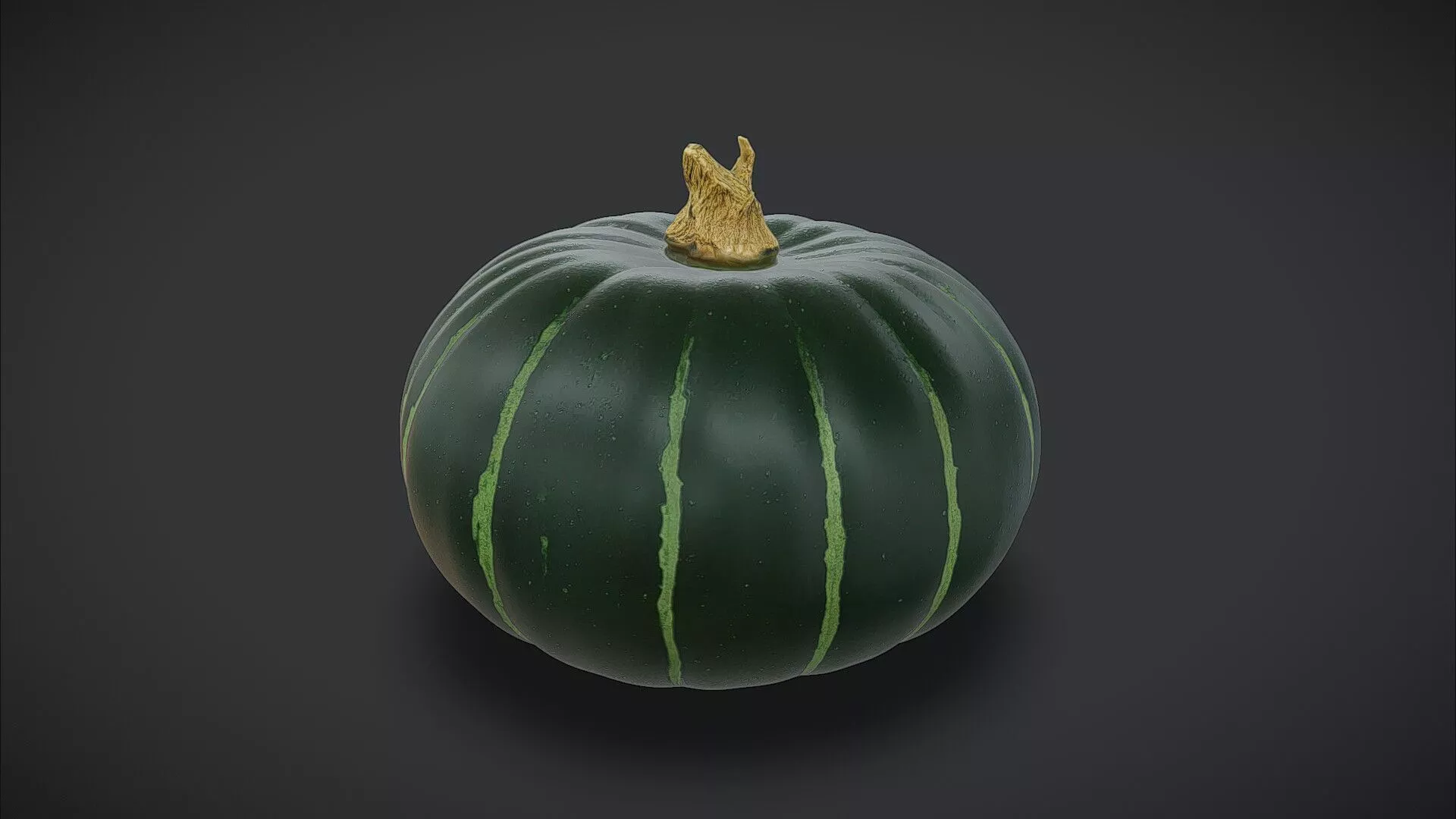 Kabocha Squash Pumpkin 3D model