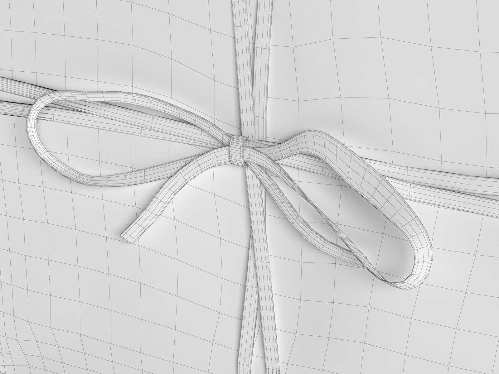 Indigo Speckles Gift Wrap 3D model_2