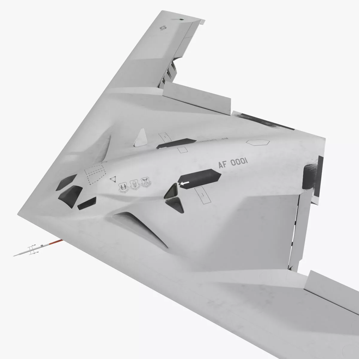 B-21 Raider Sixth Generation Bomber Used White Rigged for Maya 3D model