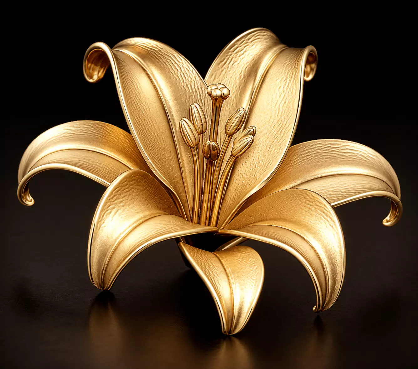 Elegant Lily Blossom Jewelry CAD Models 3D print model