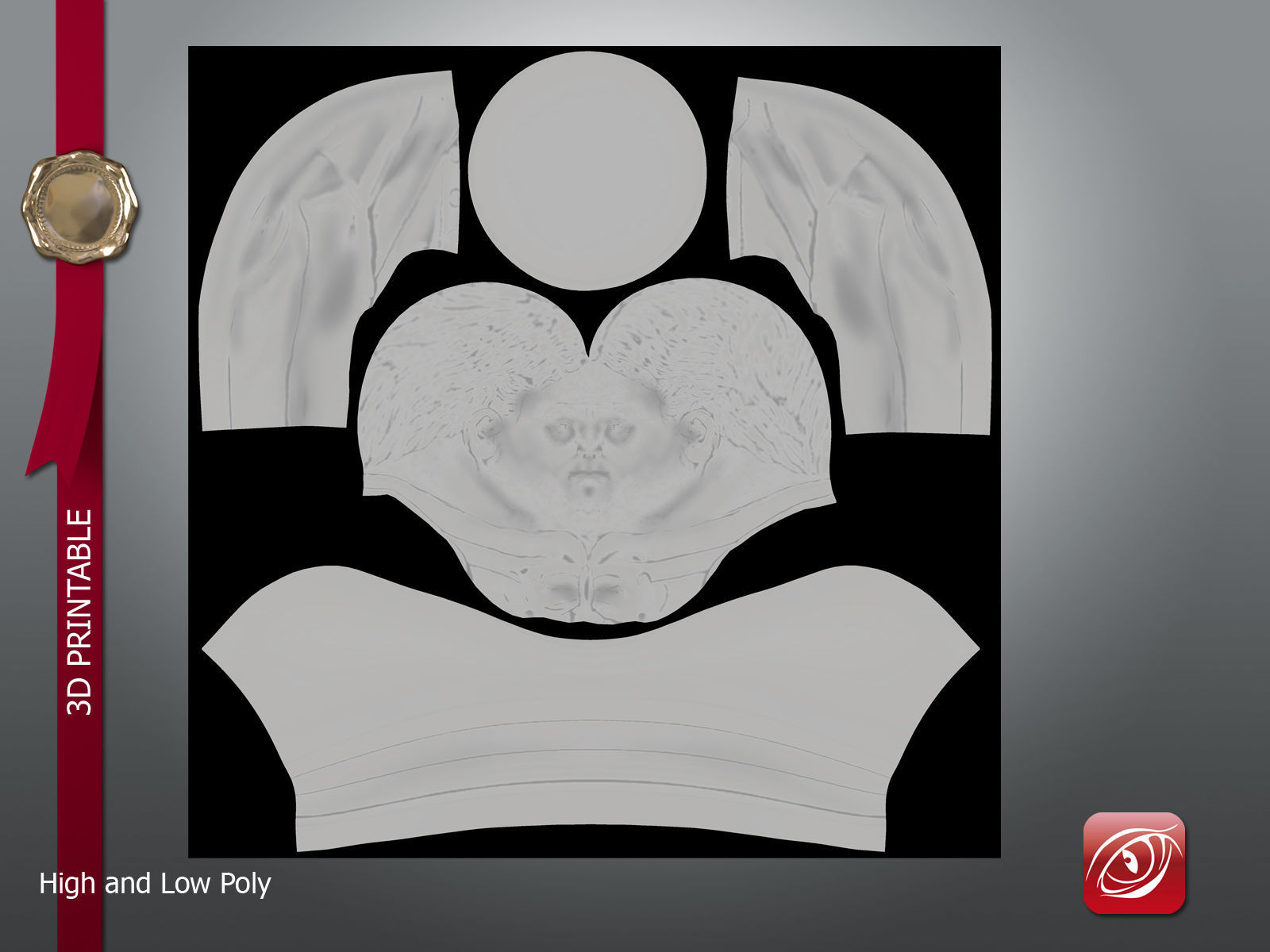 Houdini Bust 3D Printable 3D print model_6