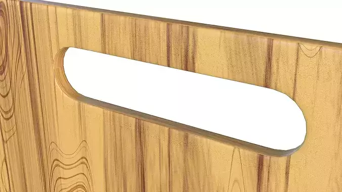 Chopping Board Cutting Board PBR Low-poly 3D model 2