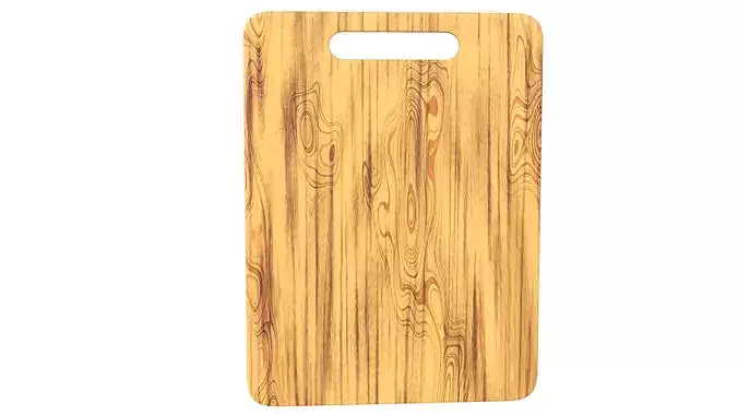 Chopping Board Cutting Board PBR Low-poly 3D model 6