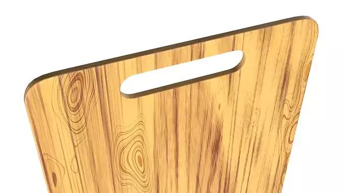 Chopping Board Cutting Board PBR Low-poly 3D model 5
