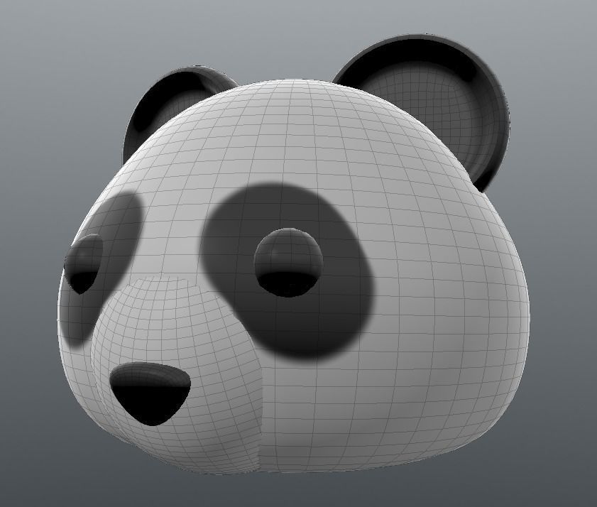Emoji Panda 3D print model_0