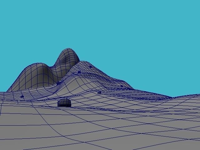 SNOW BG with snow material 3D model_3