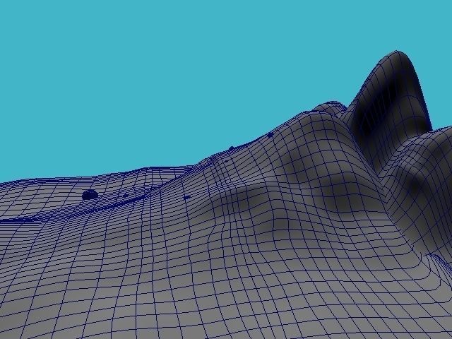 SNOW BG with snow material 3D model_4