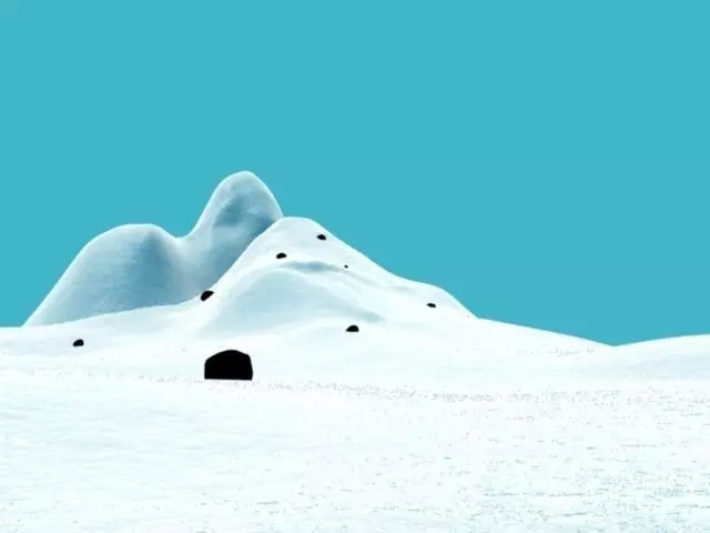 SNOW BG with snow material 3D model_0