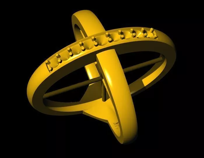 crossover ring 3dm file 3D print model