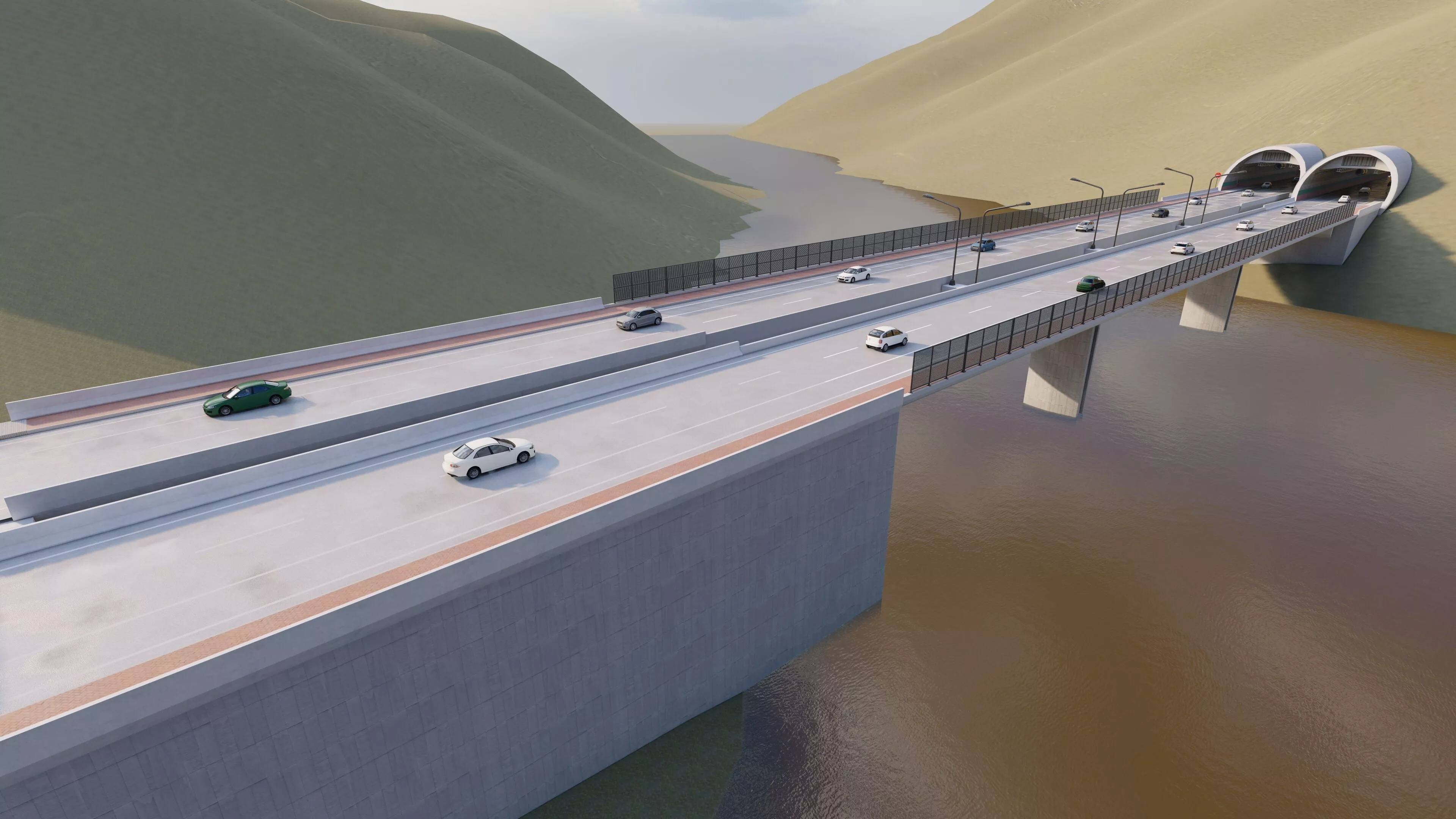 Structural engineering of Metal bridge structure 3D model