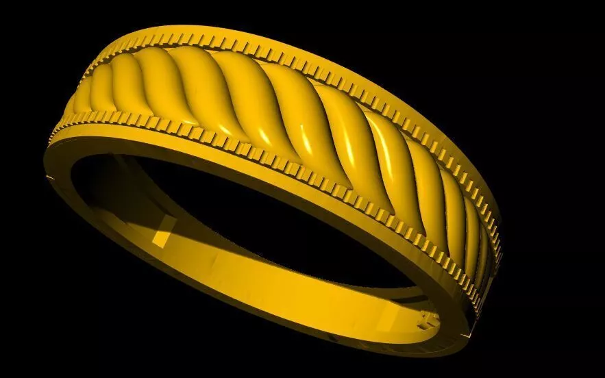 couple band ring 3dm file 3D print model