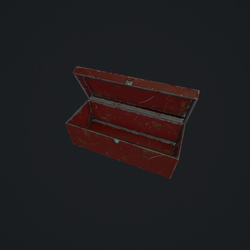 Toolbox pbr Low-poly 3D model_7