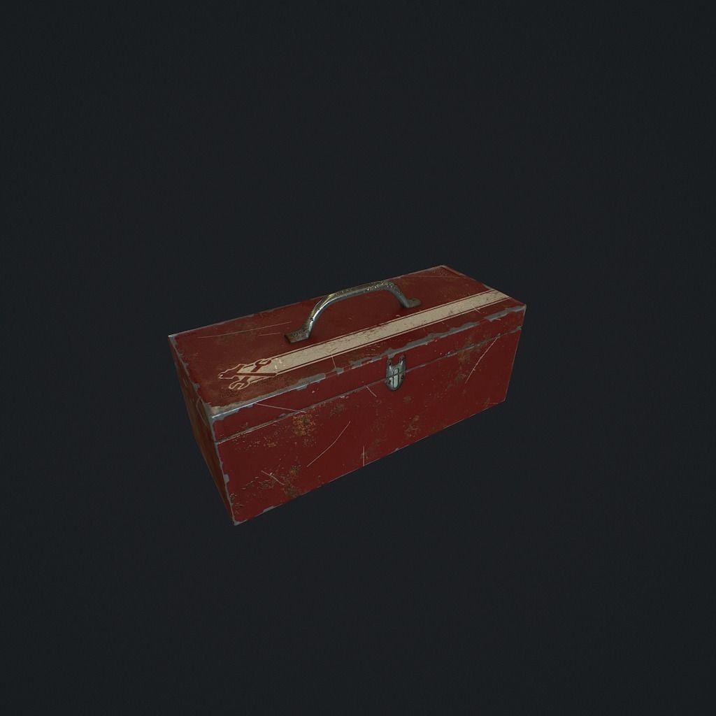 Toolbox pbr Low-poly 3D model_3