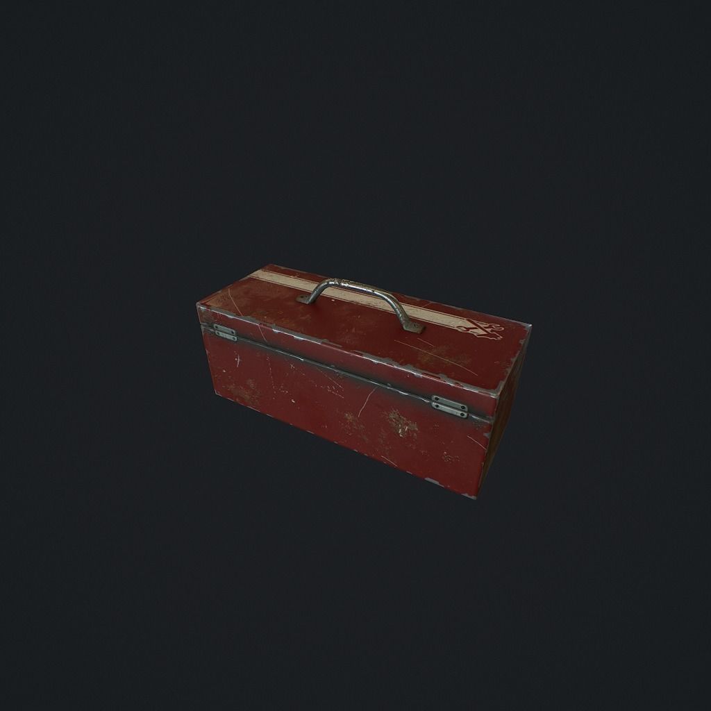 Toolbox pbr Low-poly 3D model_4