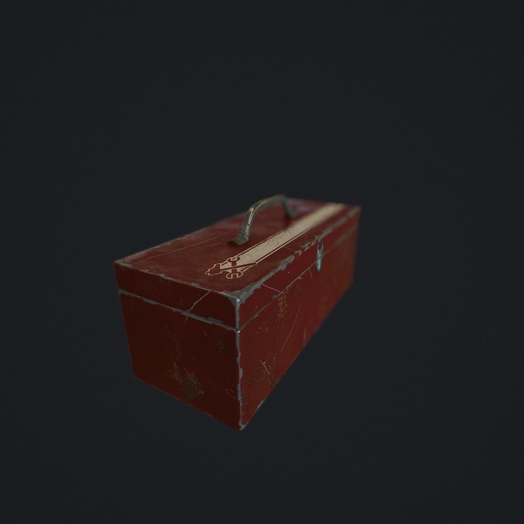 Toolbox pbr Low-poly 3D model_5