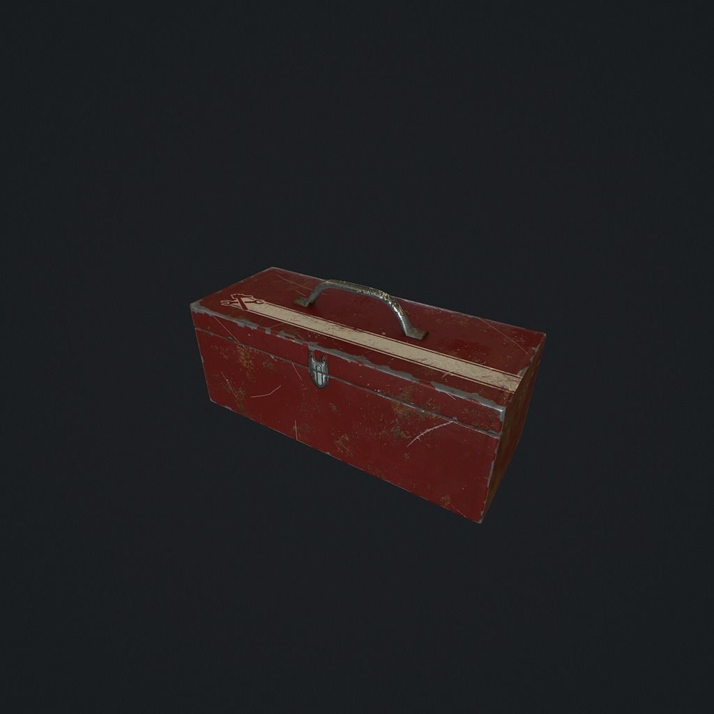 Toolbox pbr Low-poly 3D model_0