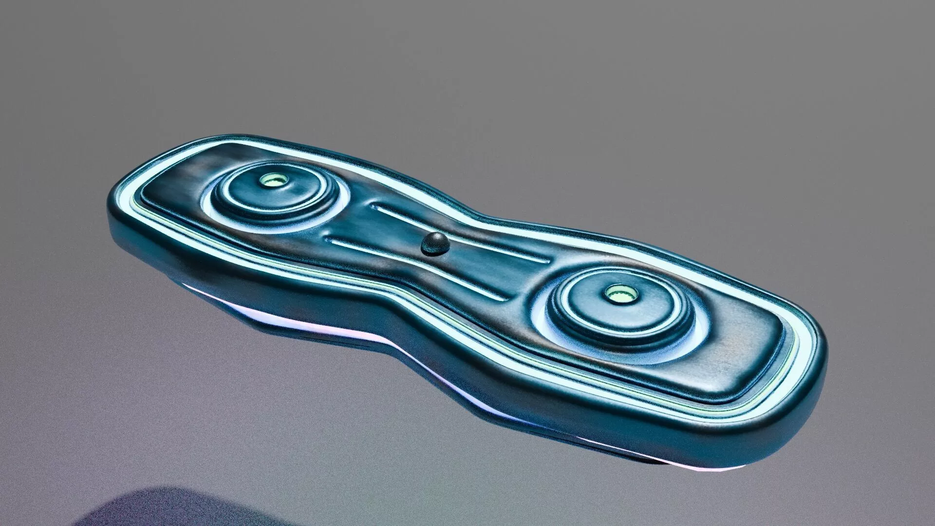 Cyberpunk Hoverboard Low-poly 3D model