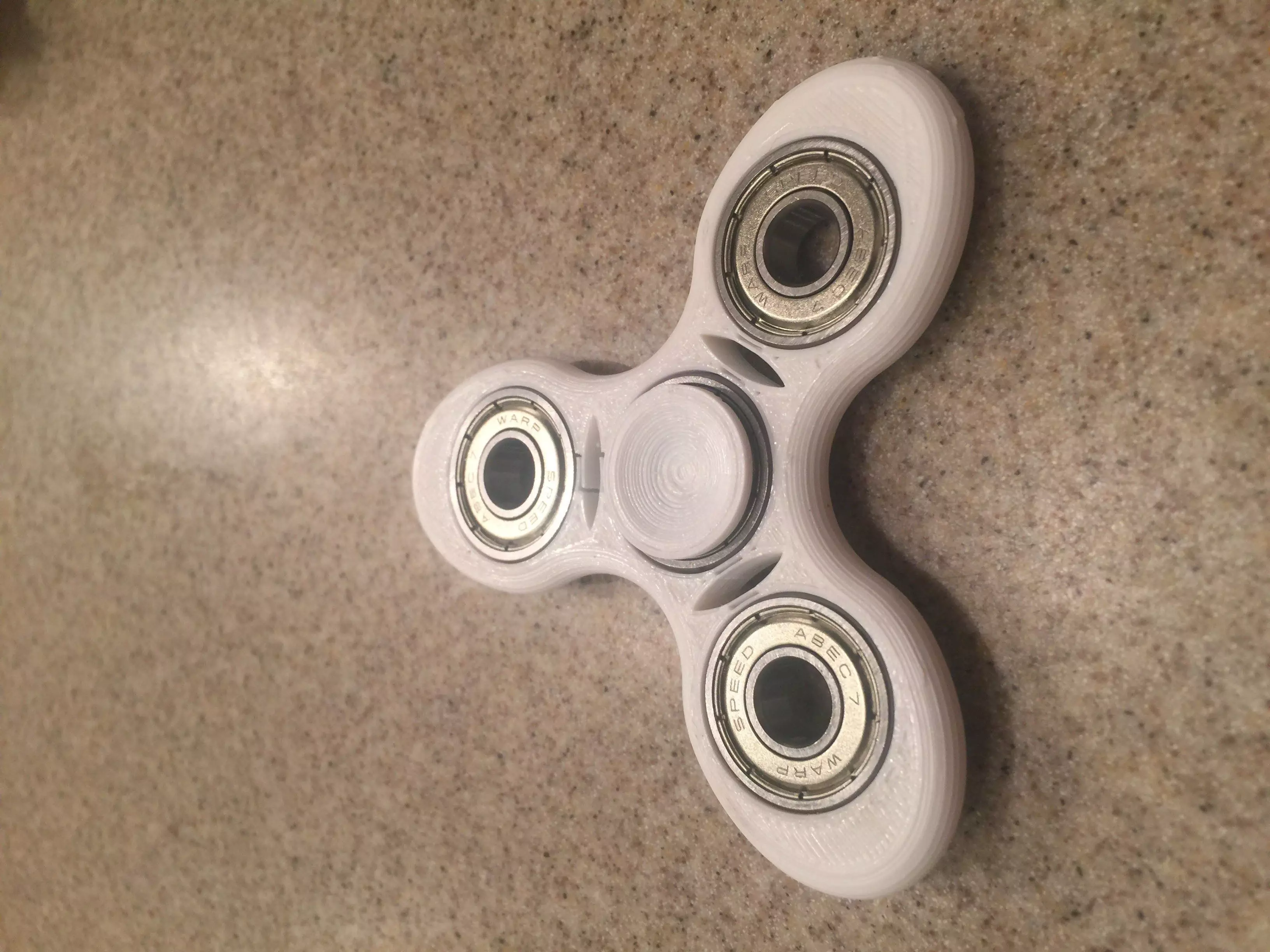 Fidget spinner oval shaped 3D print model_0