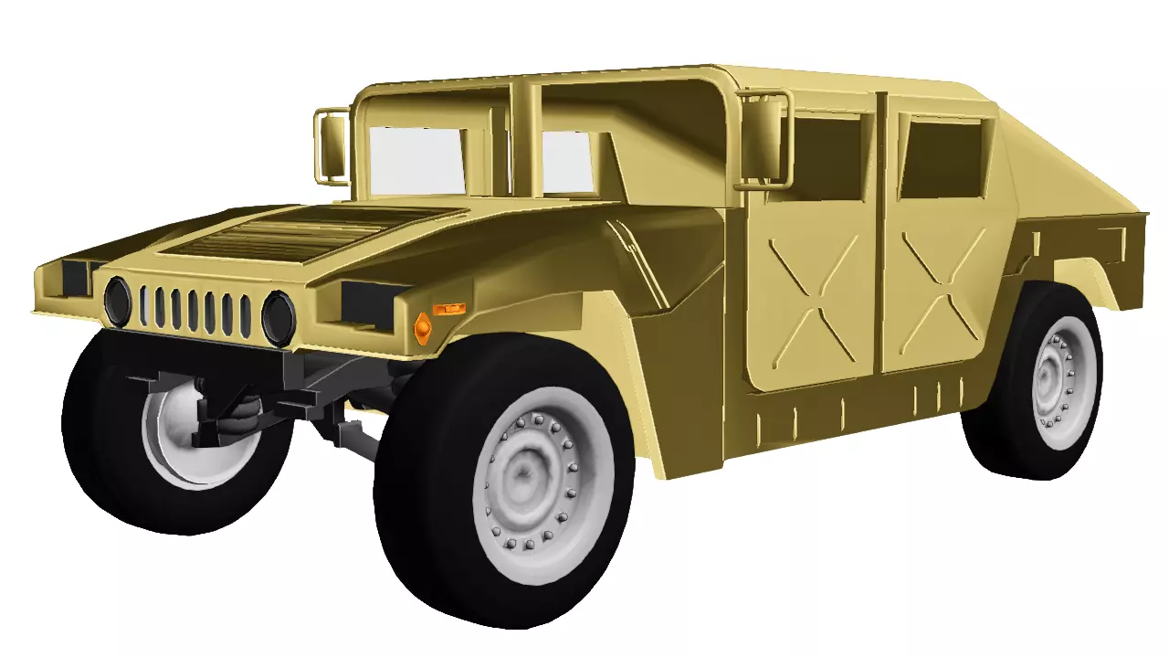 Military Humvee HMMWV Tactical Vehicle 3D model