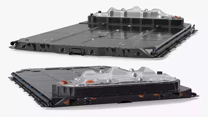 Tesla Battery Pack System 3D model 5