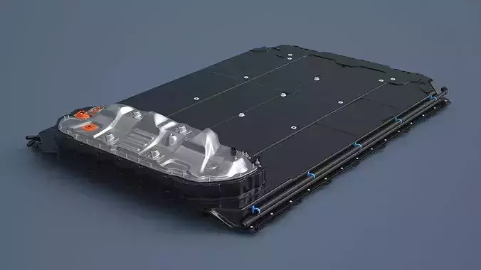 Tesla Battery Pack System 3D model 3