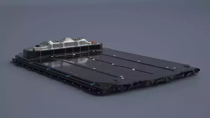 Tesla Battery Pack System 3D model 4