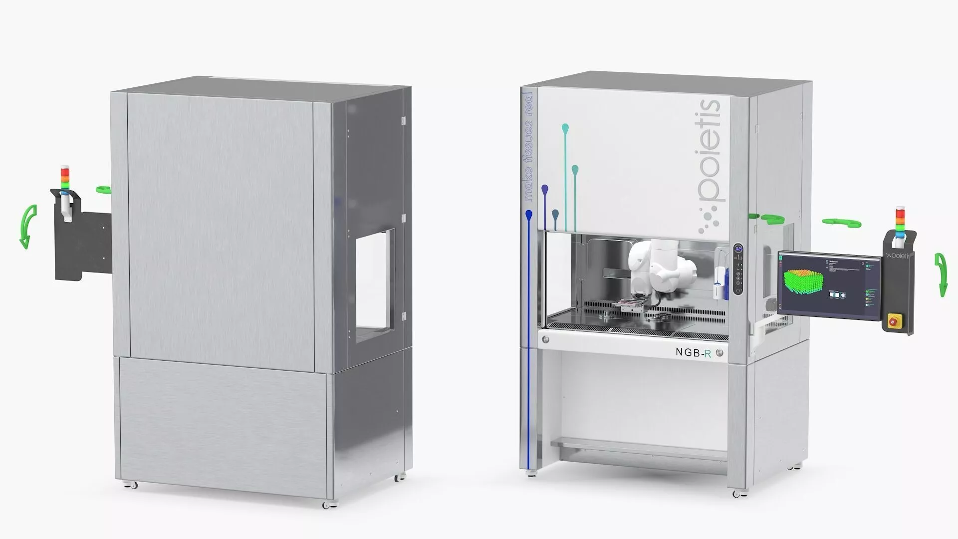 Bioprinter Poietis NGB-R Rigged for Cinema 4D 3D model