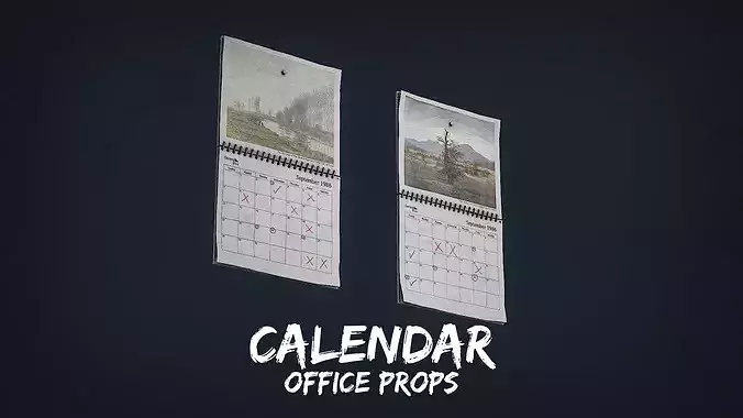 Wall Calendars Game Ready Prop