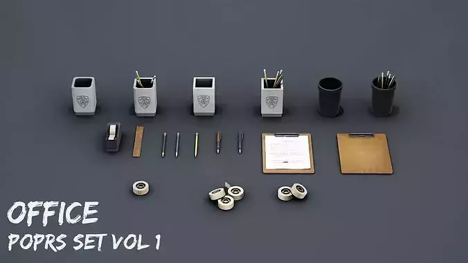 Office Props Set Vol1