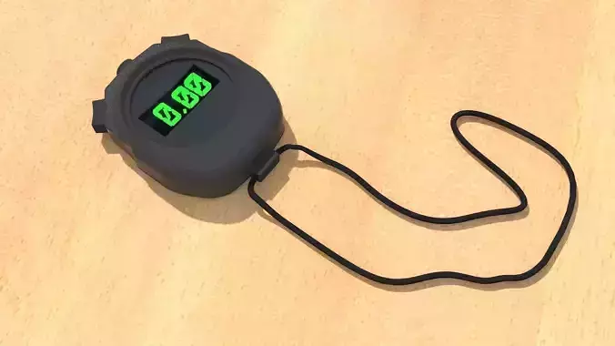 Digital Stop Watch 3D model
