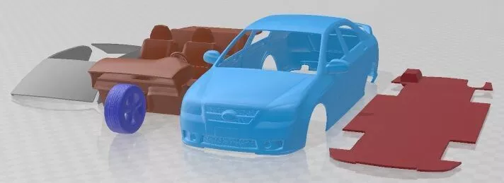 Kia Spectra 2006 Printable Car 3D print model