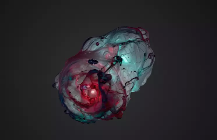 Liquid Cosmos Nebula Blob Form 3D model
