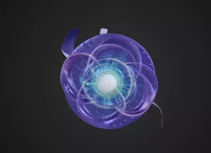 Quantum Energy Orb Abstract Form 3D model