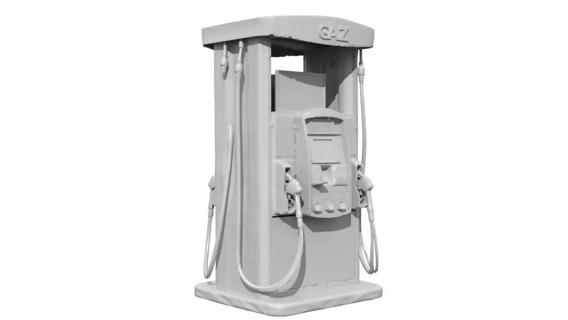 Vintage Gas Pump High-Quality 3D Model 3D model