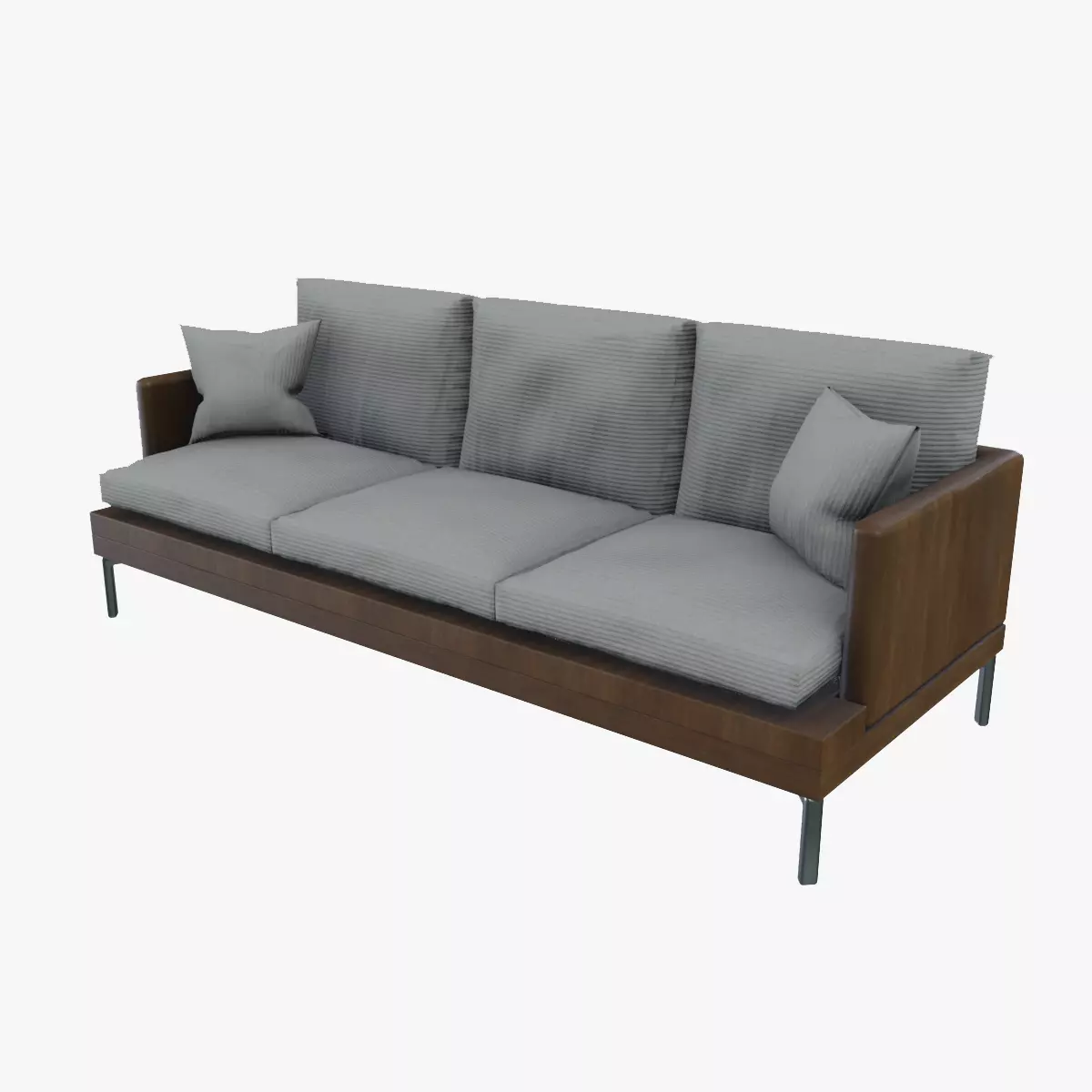 Modern couch Low-poly 3D model