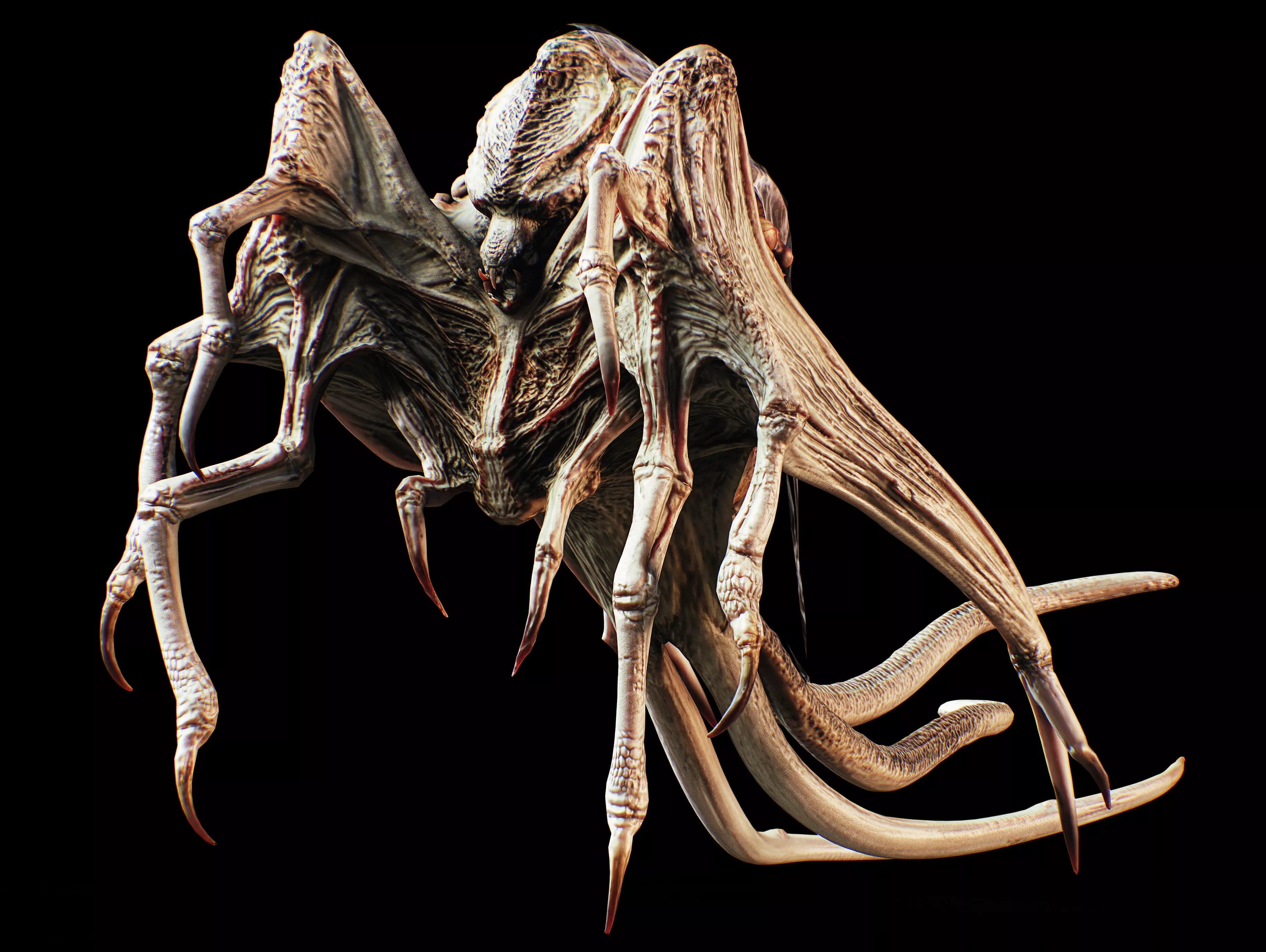 Parasitic Creature Low-poly 3D model