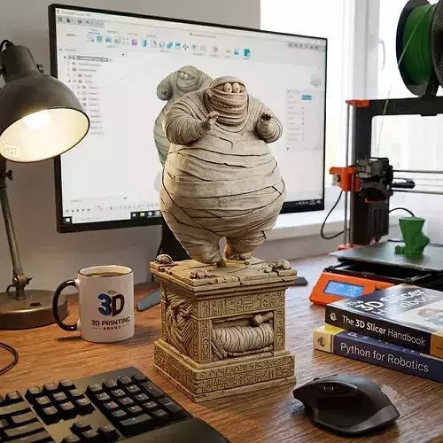 Murray the Mummy 3D STL File for FDM Printing