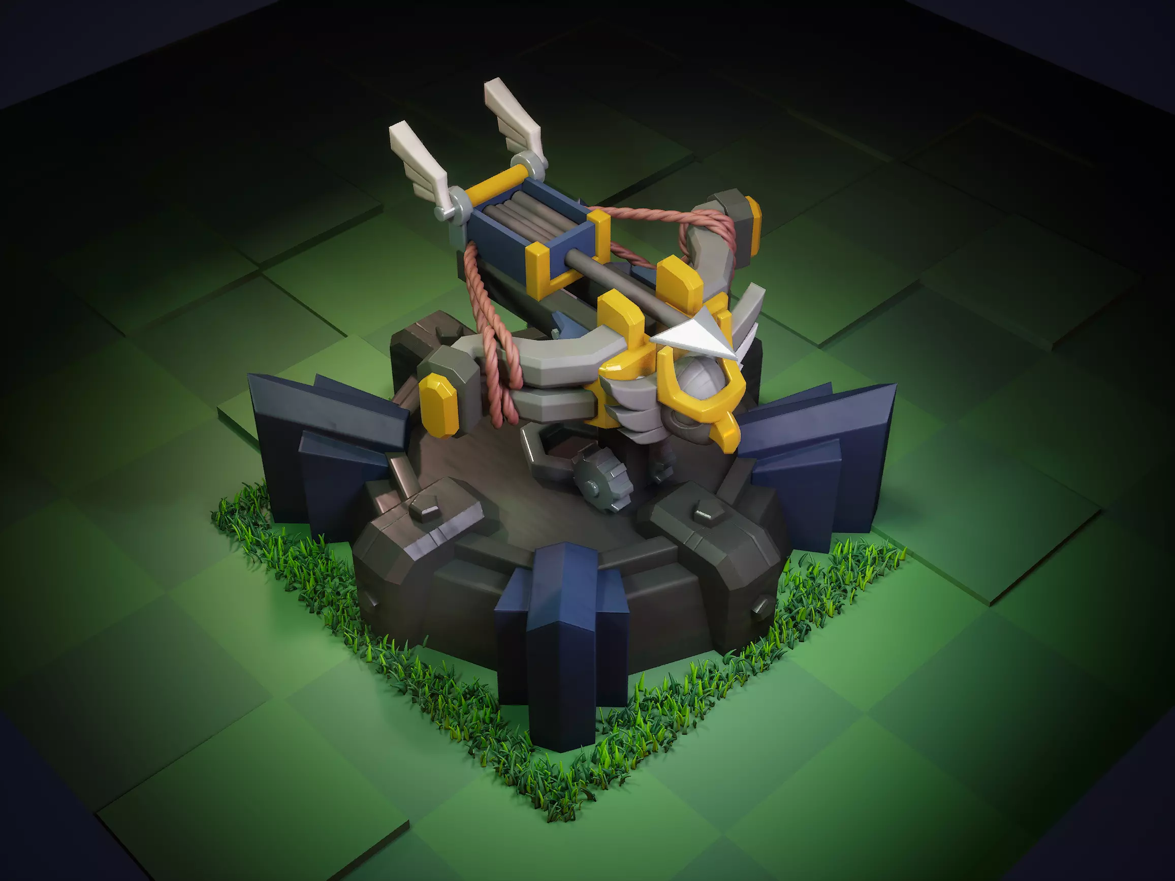 X-Bow Low-poly 3D model