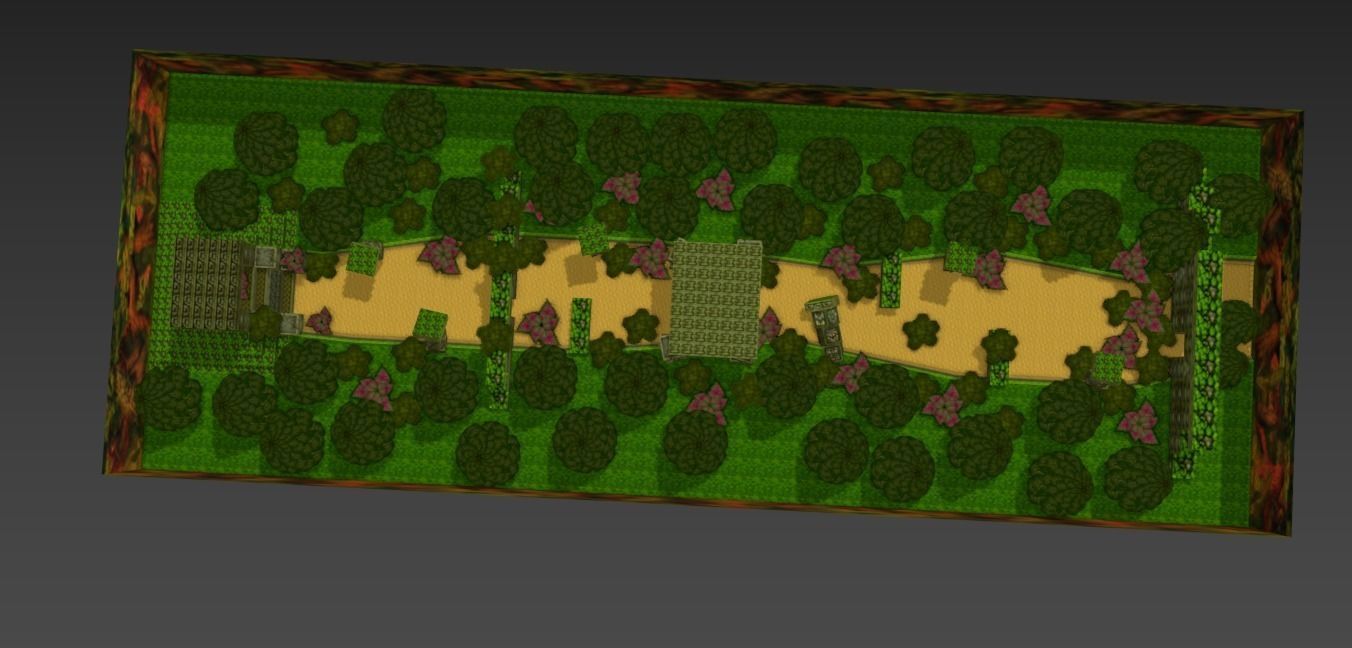 Crash Bandicoot Forest Scene Low-poly 3D model_3