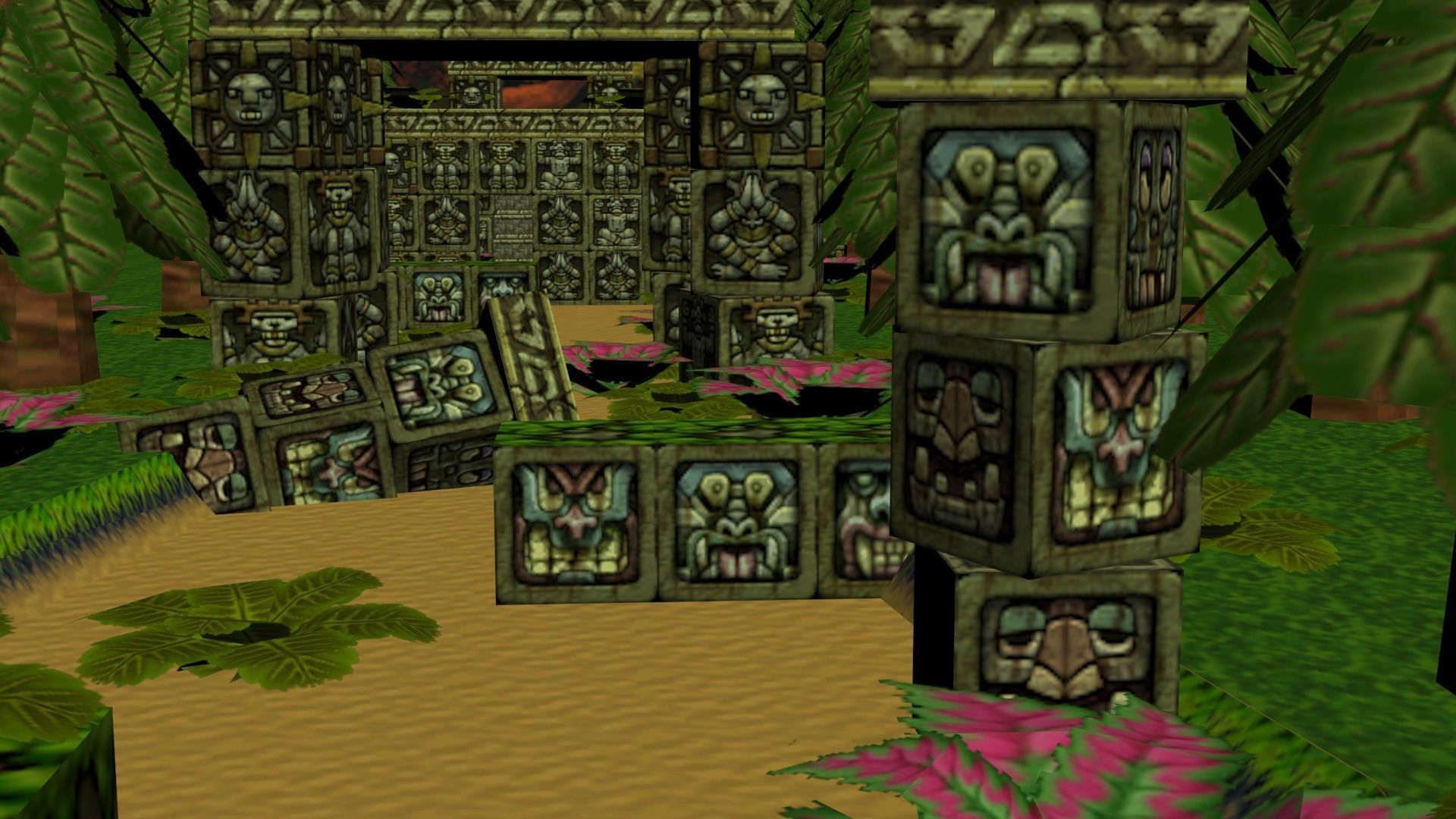 Crash Bandicoot Forest Scene Low-poly 3D model_5