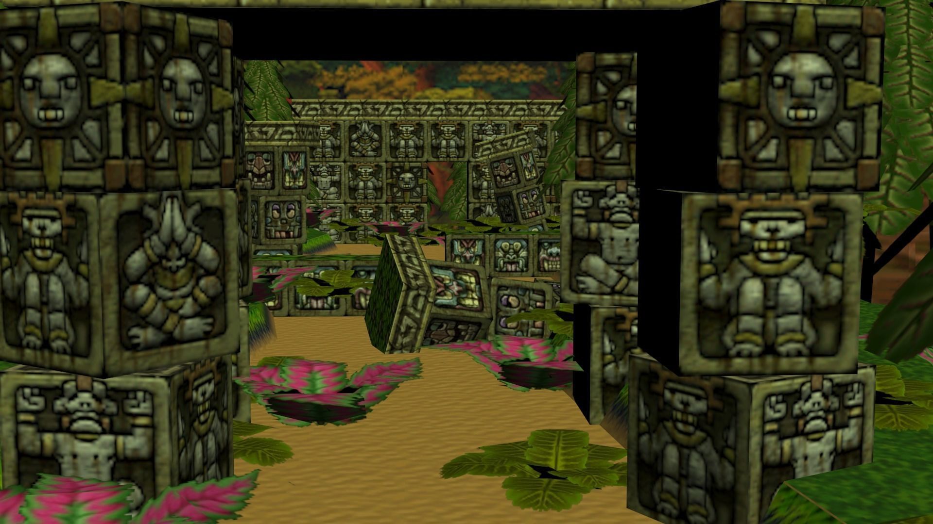 Crash Bandicoot Forest Scene Low-poly 3D model_4