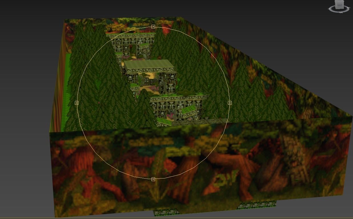 Crash Bandicoot Forest Scene Low-poly 3D model_2