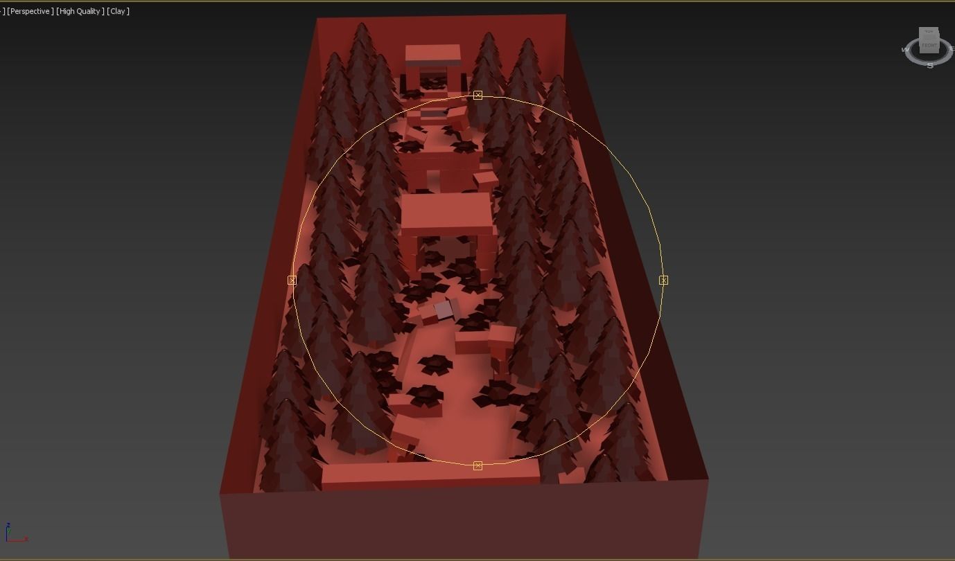 Crash Bandicoot Forest Scene Low-poly 3D model_7